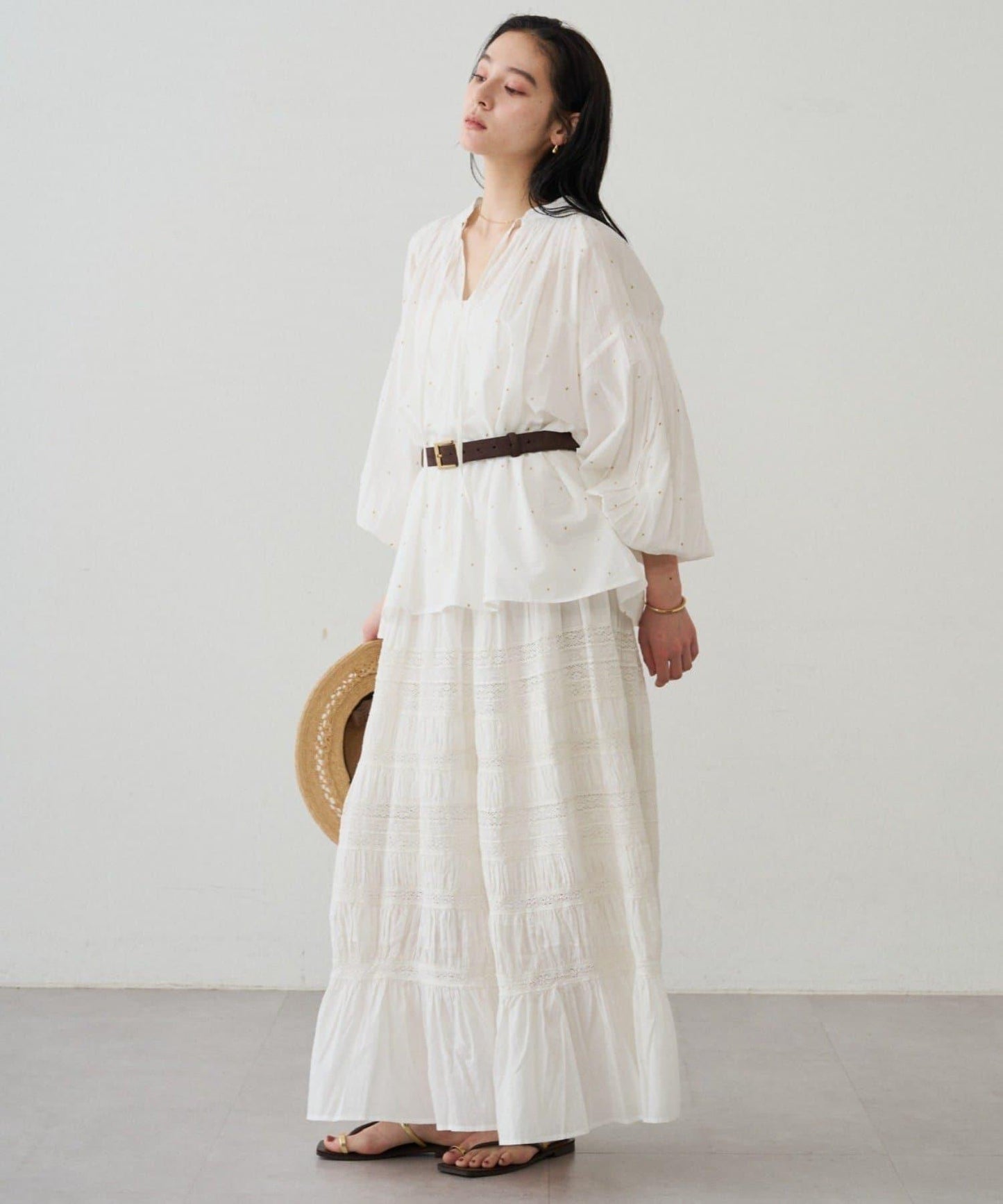 Loungedress INDIA 褶皺層疊蕾絲半身裙