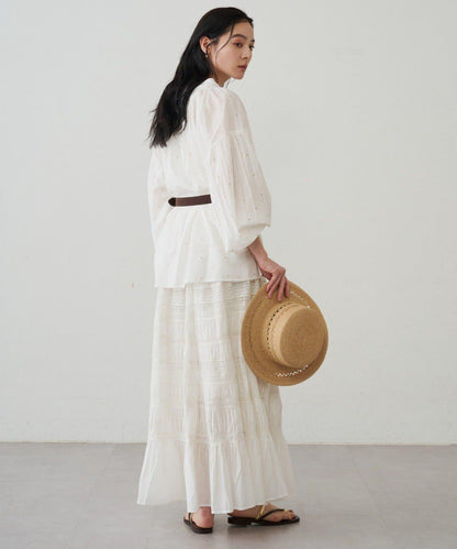 Loungedress INDIA 褶皺層疊蕾絲半身裙