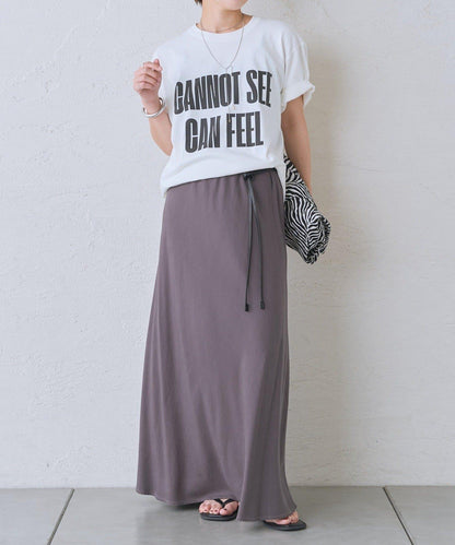 A・MONN 100%純棉 可機洗 feel logo 字母印花 T恤