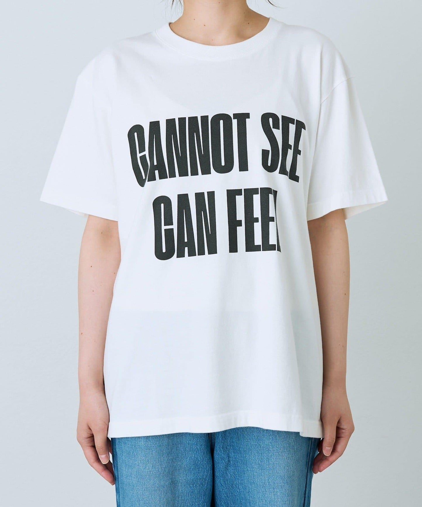 A・MONN 100%純棉 可機洗 feel logo 字母印花 T恤