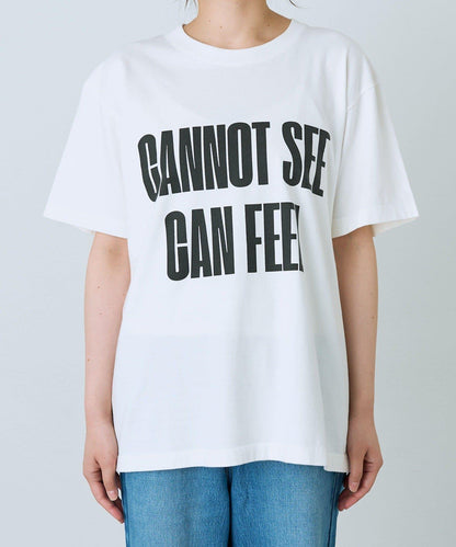 A・MONN 100%純棉 可機洗 feel logo 字母印花 T恤
