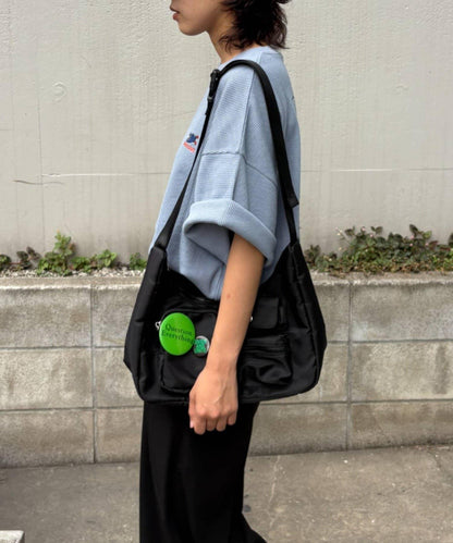 OJISAN刺繡後背印花 華夫格T恤