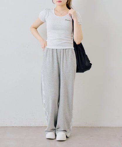 continuer 後背蝴蝶結泡泡袖T恤