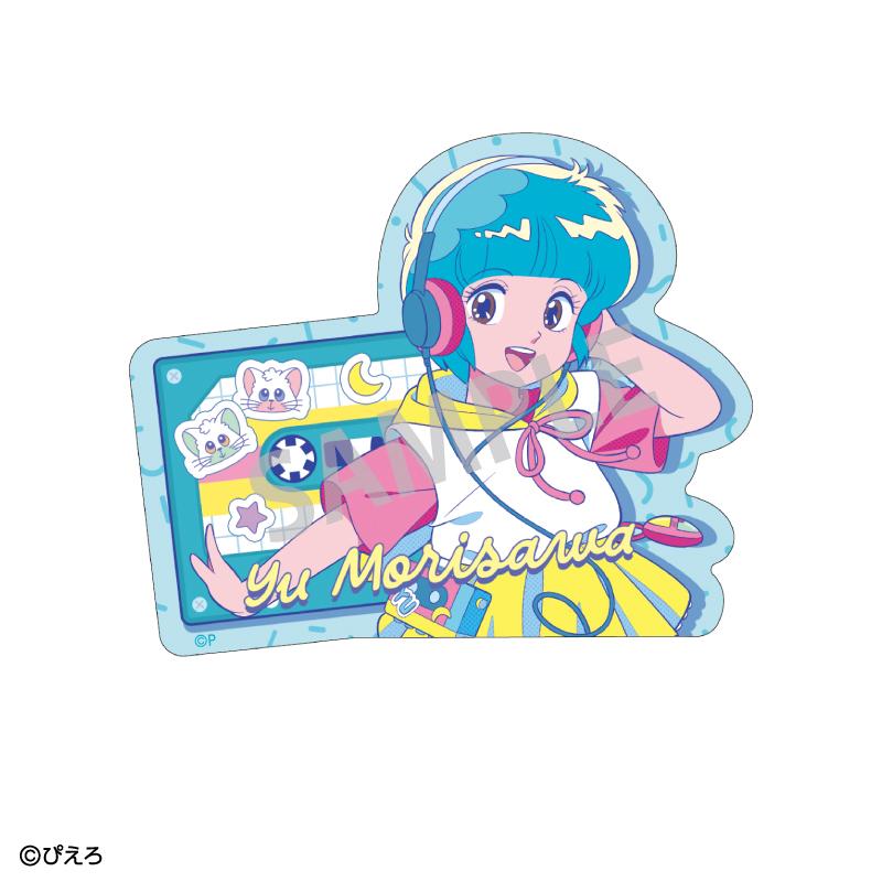 魔法の天使クリィミーマミ（魔法天使克里米麻美） × 魔法のプリンセスミンキーモモ（魔法公主明琪桃子） 森沢優 輪廓切割貼紙 復古風款
