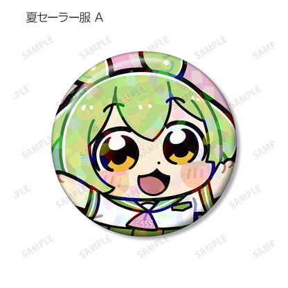 ずんだもん（ずんだもん） 大川ぶくぶ插畫校園版 隨機全息徽章 整盒（8包入）