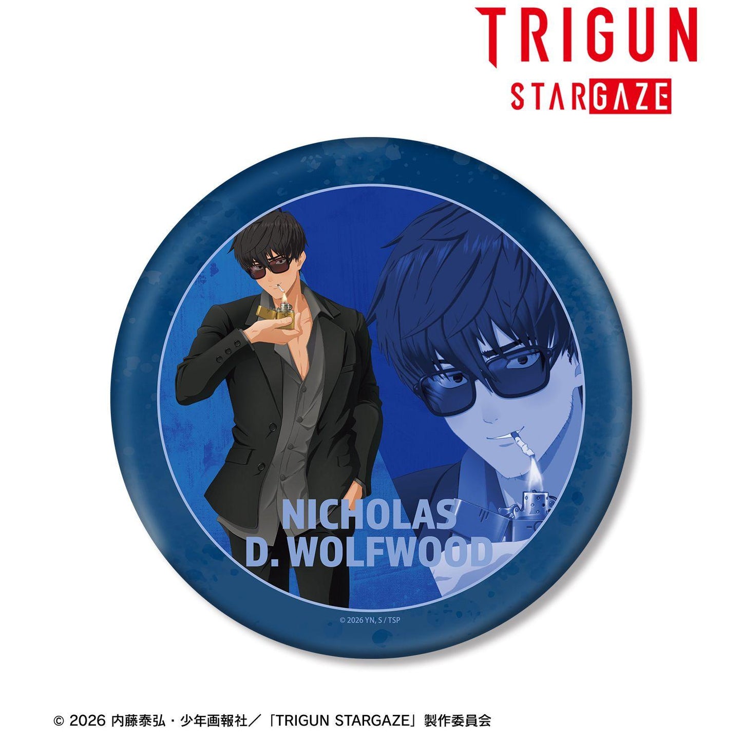 《槍神Trigun》（槍神Trigun） STARGAZE系列 ニコラス・D・ウルフウッド 大號徽章 BIG款