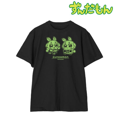 大川ぶくぶ插畫 夏季水手服與冬季制服風 ずんだもん印花 中性T恤 XXL