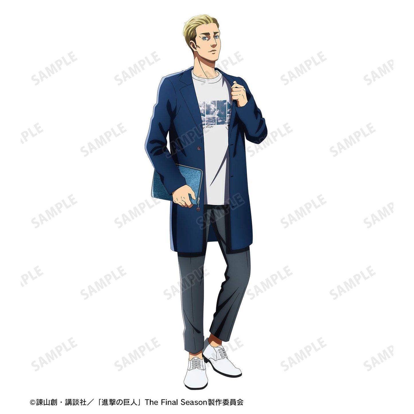 進撃の巨人（進擊的巨人） 第2彈 エルヴィン 寬鬆T恤 シミラールックver. L款