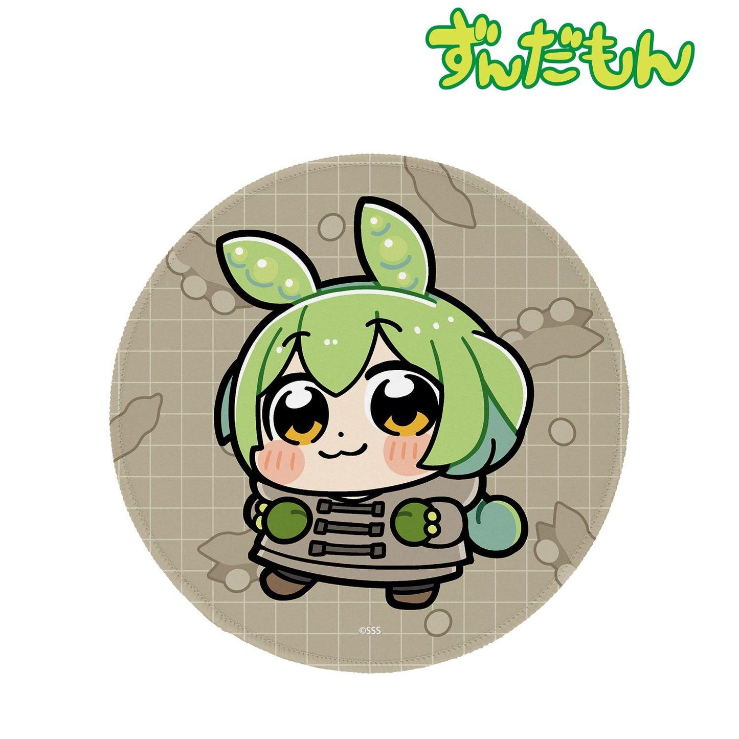 ずんだもん 大川ぶくぶ插畫系列 ずんだもん 鼠標墊 冬服 School ver.