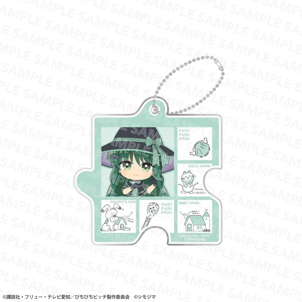マーメイドメロディー（人魚的旋律） 洞院リナ 亞克力拼圖鑰匙扣 シモジマコラボver.