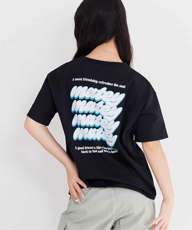 彩色Logo背部印花T恤