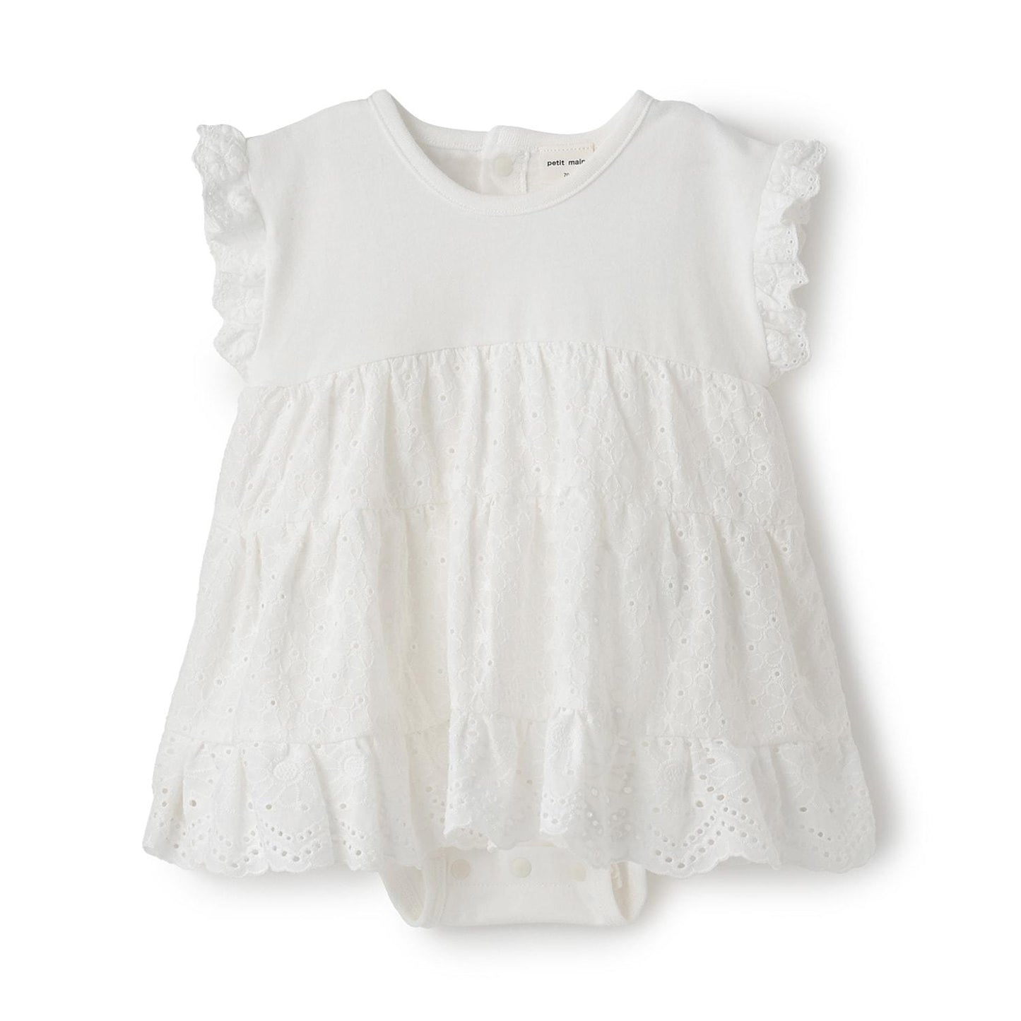 蕾絲層疊設計連體衣 E款