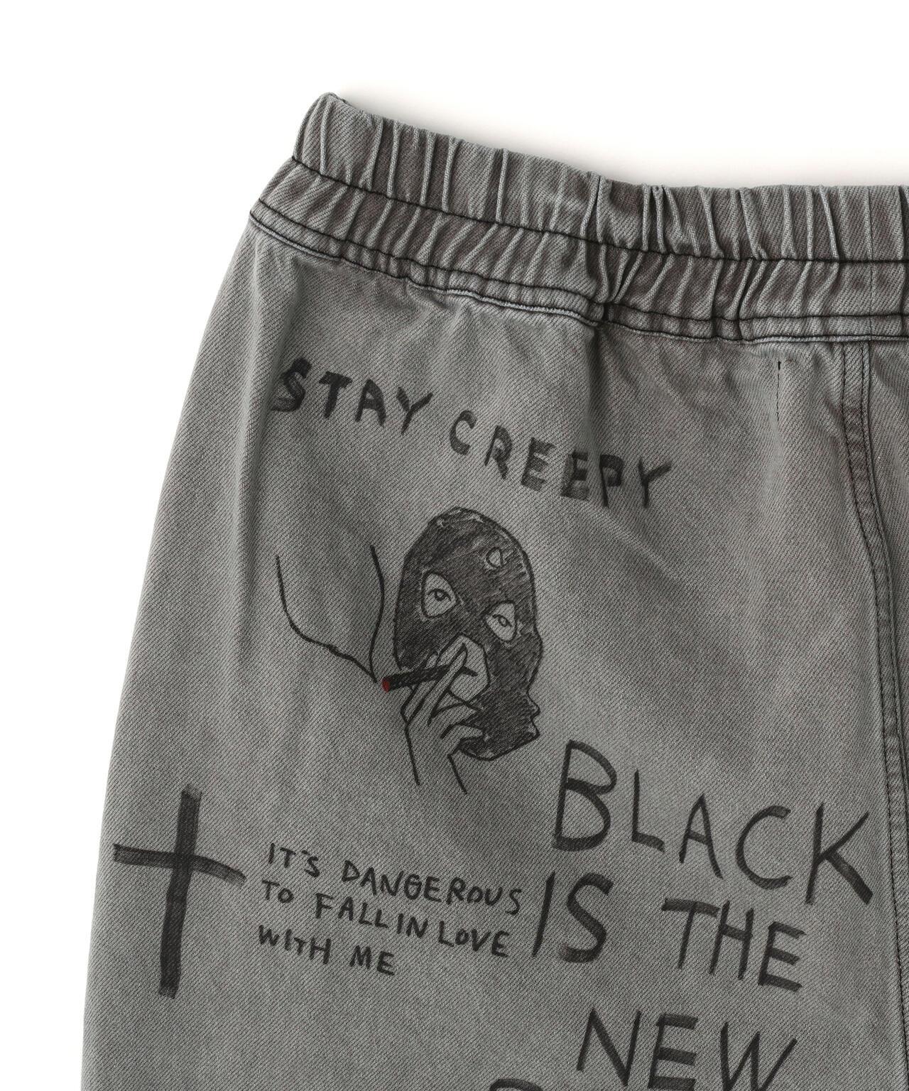 全塗繪牛仔短褲 All painted denim short pants