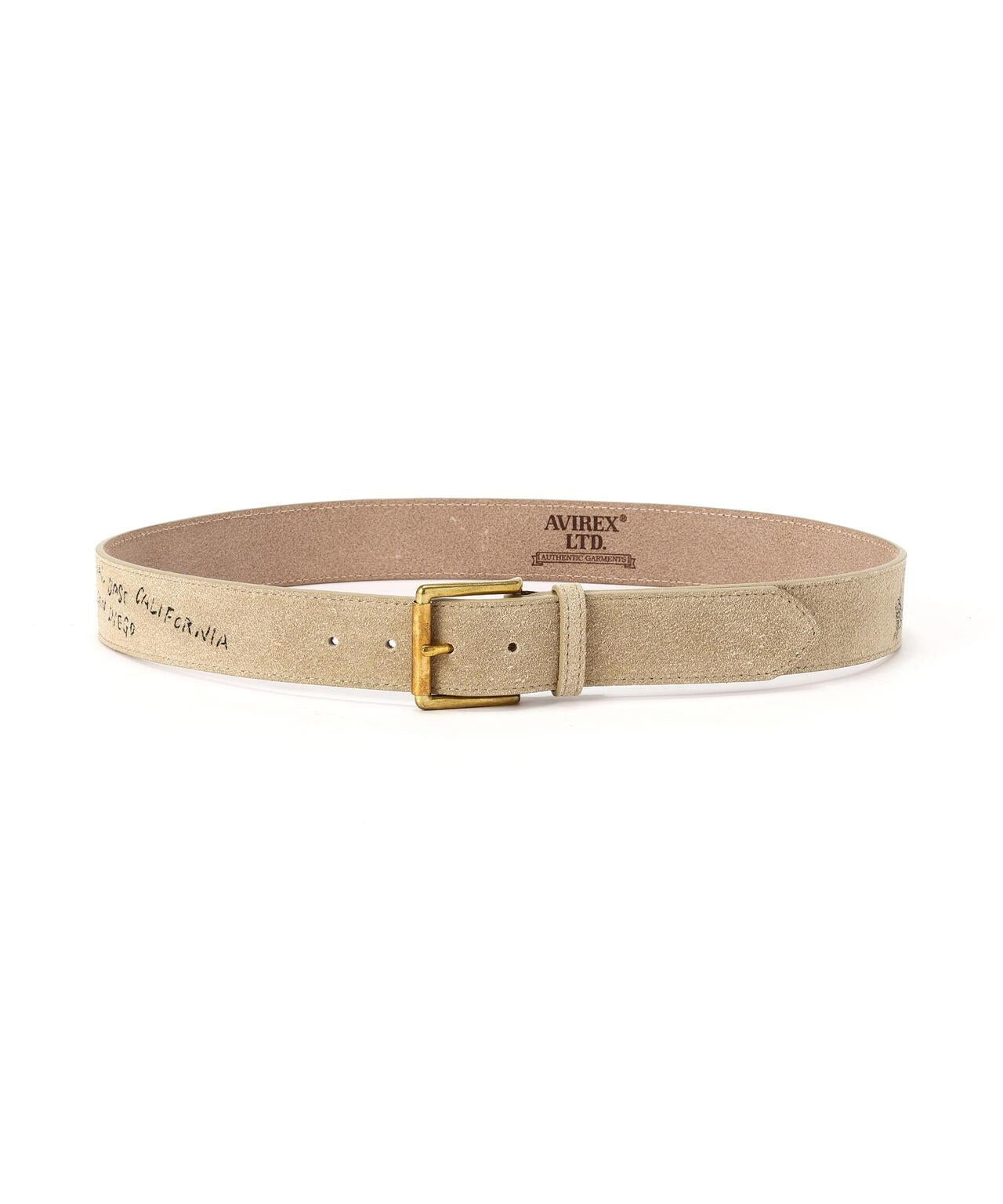 JAPAN MADE SUEDE BELT "USN" 腰帶