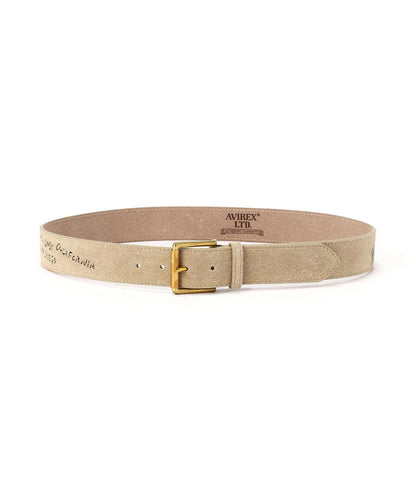 JAPAN MADE SUEDE BELT "USN" 腰帶