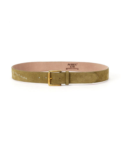 JAPAN MADE SUEDE BELT "USN" 腰帶