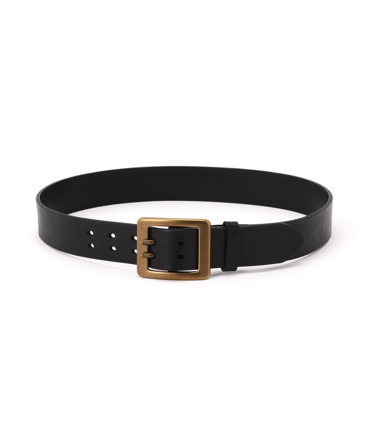 COW LEATHER BELT DOUBLE PIN 皮帶 《直営店限定》