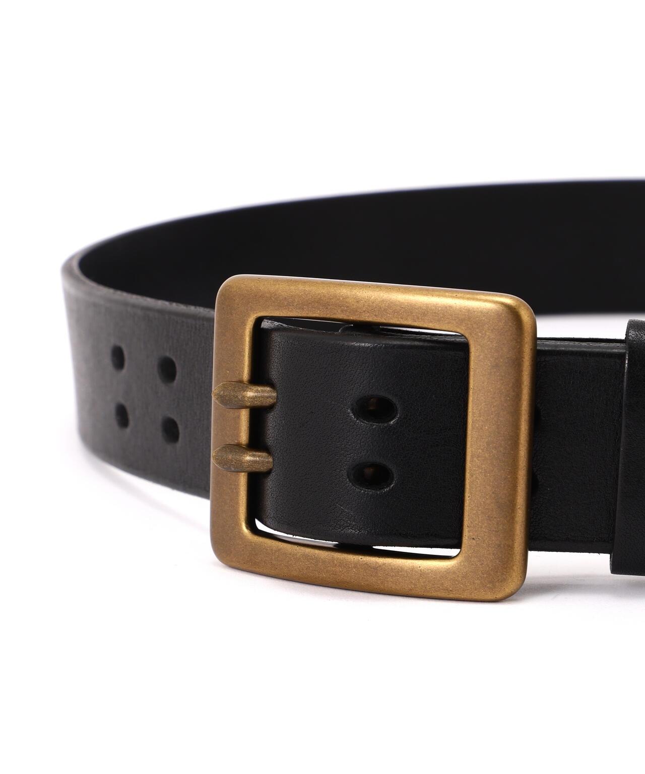COW LEATHER BELT DOUBLE PIN 皮帶 《直営店限定》