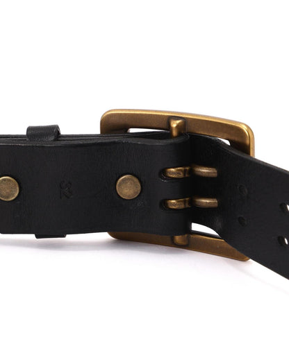 COW LEATHER BELT DOUBLE PIN 皮帶 《直営店限定》