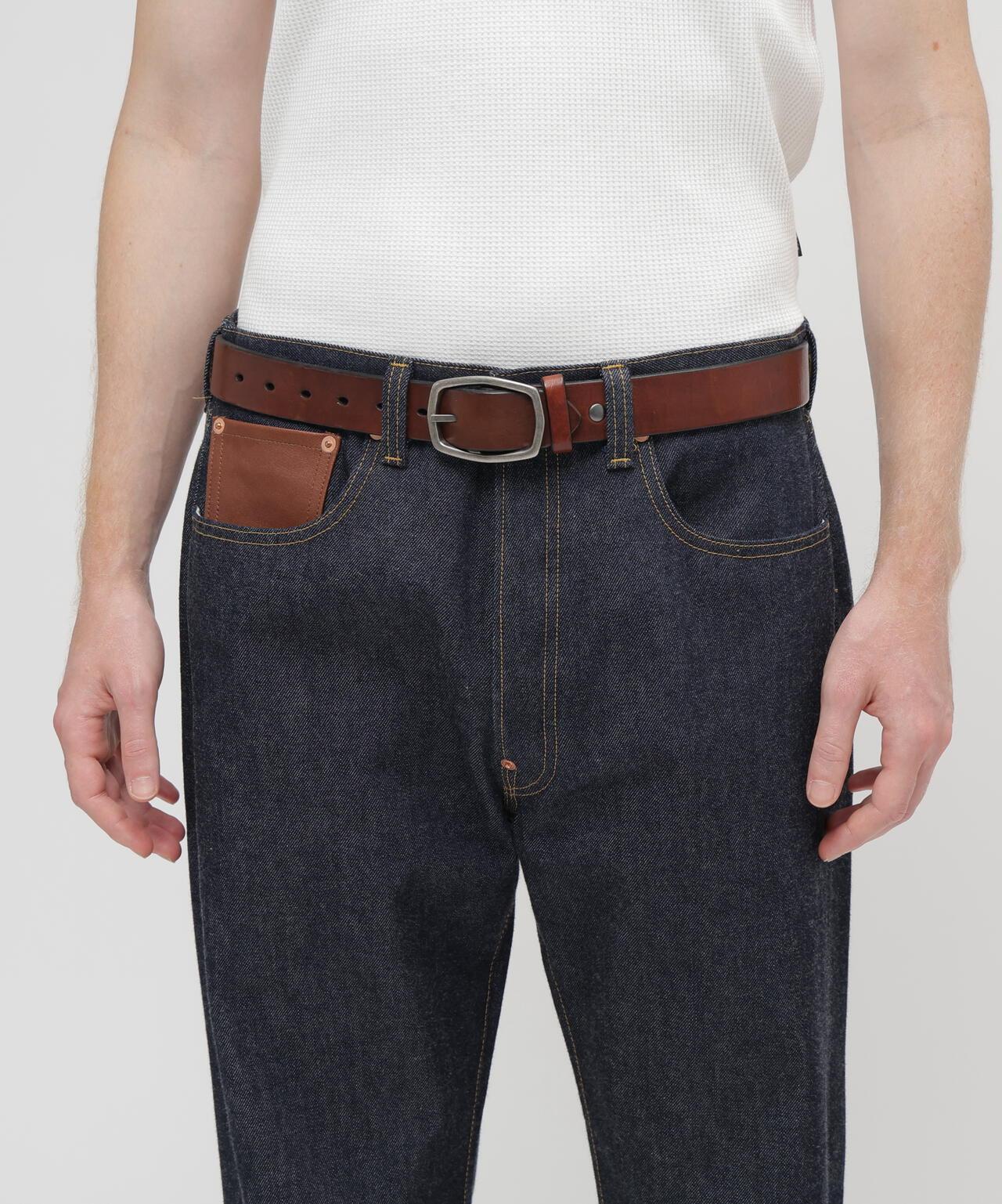 牛皮雙針釦 COW LEATHER BELT DOUBLE PIN 皮帶（直營店限定）
