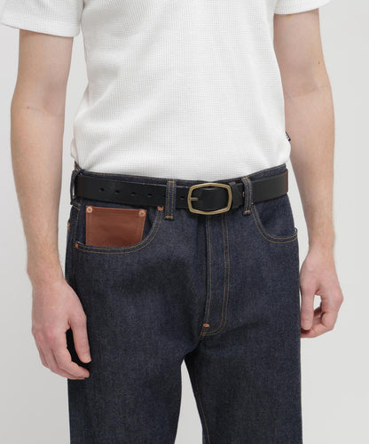 牛皮雙針釦 COW LEATHER BELT DOUBLE PIN 皮帶（直營店限定）