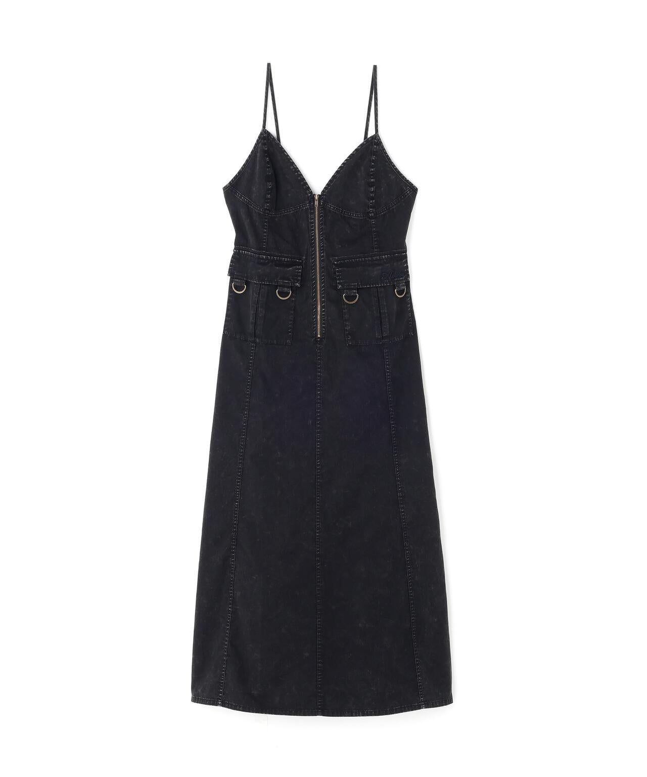 ACID WASH CAMISOLE DRESS 吊帶連衣裙