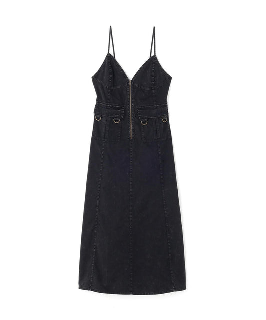 ACID WASH CAMISOLE DRESS 吊帶連衣裙