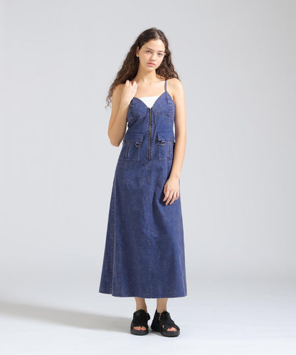 ACID WASH CAMISOLE DRESS 吊帶連衣裙