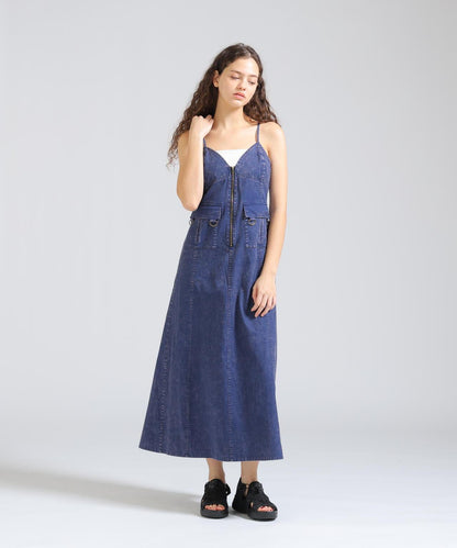 ACID WASH CAMISOLE DRESS 吊帶連衣裙