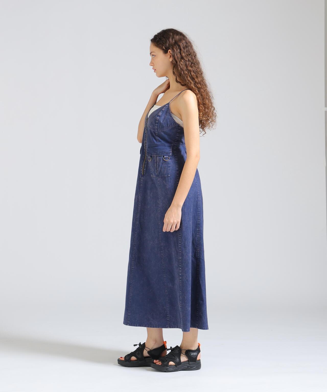ACID WASH CAMISOLE DRESS 吊帶連衣裙