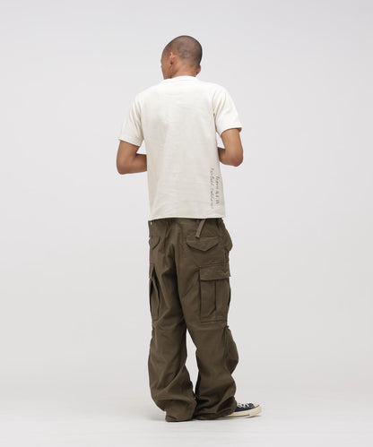 HONEYCOMB WAFFLE HENRY NECK T-SHIRT 上衣