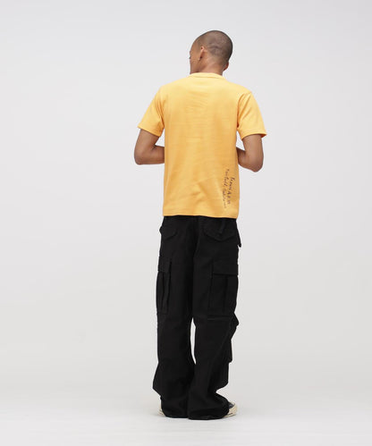 HONEYCOMB WAFFLE HENRY NECK T-SHIRT 上衣
