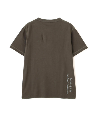 HONEYCOMB WAFFLE HENRY NECK T-SHIRT 上衣
