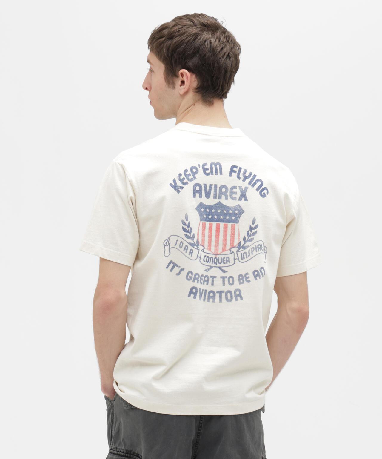 KEEP EM FLYING 英文印花 短袖T恤