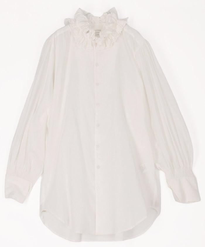 cotton frill coller shirts 襯衫