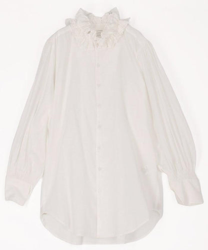 cotton frill coller shirts 襯衫