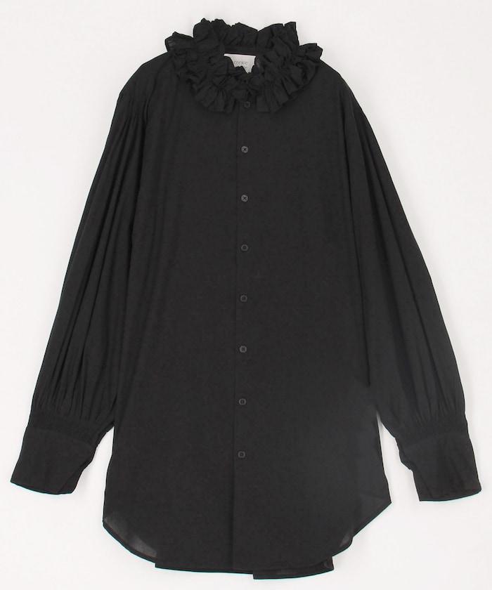 cotton frill coller shirts 襯衫