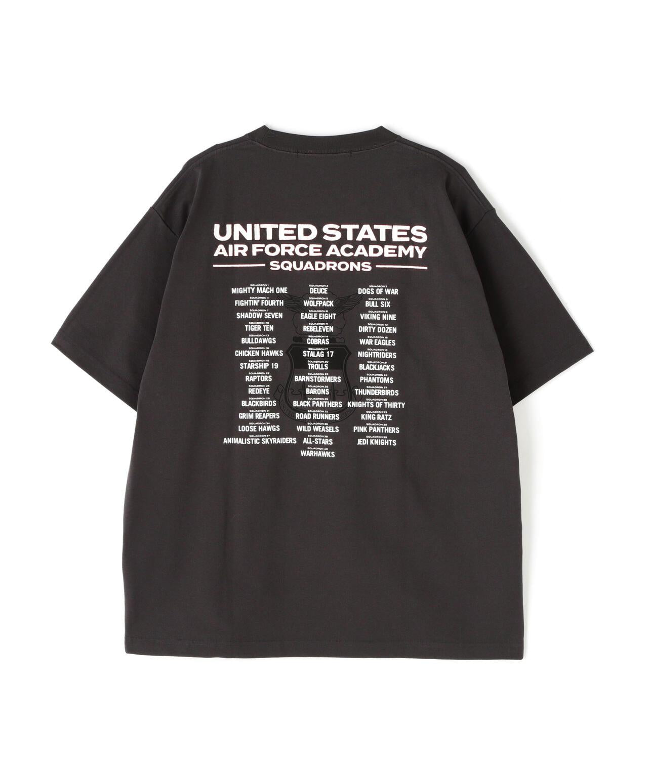 刺繡設計 短袖T恤 USAFA SQUADRONS EMBROIDERY T-SHIRT AVIREX