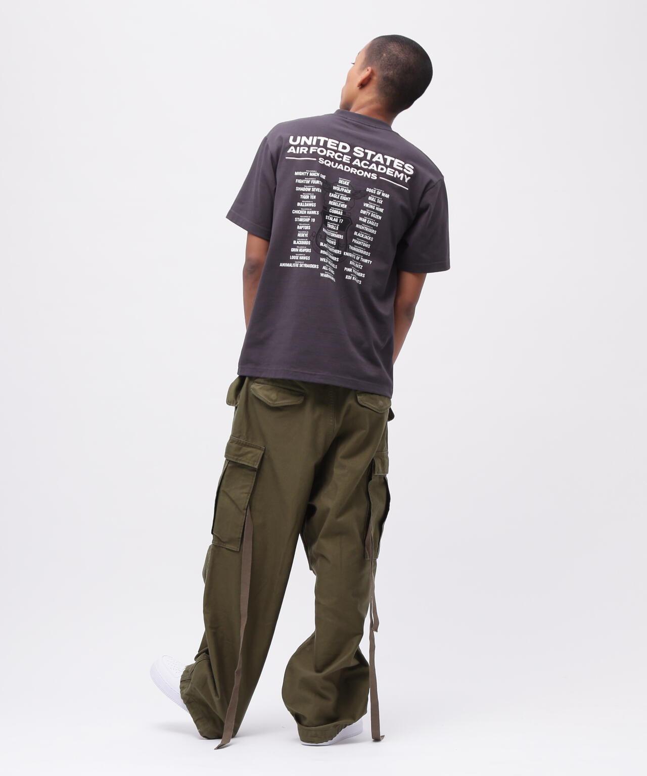 刺繡設計 短袖T恤 USAFA SQUADRONS EMBROIDERY T-SHIRT AVIREX