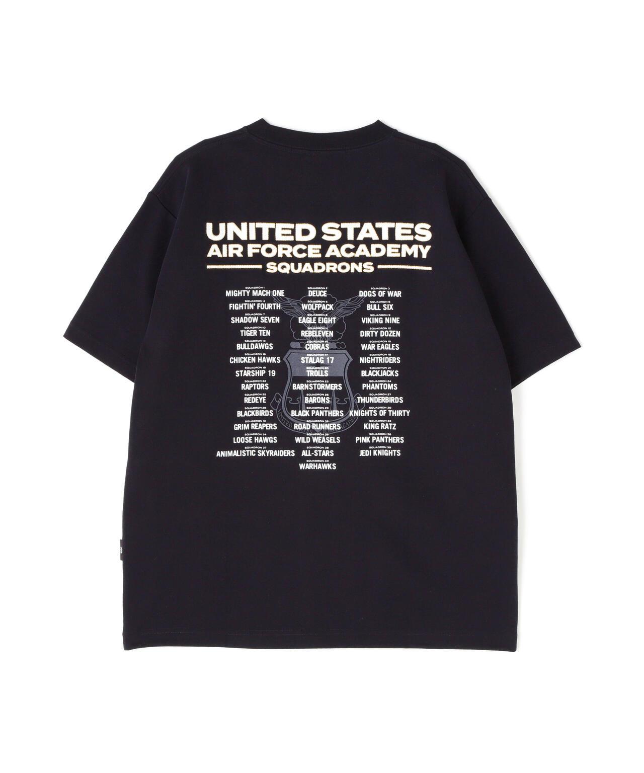 刺繡設計 短袖T恤 USAFA SQUADRONS EMBROIDERY T-SHIRT AVIREX