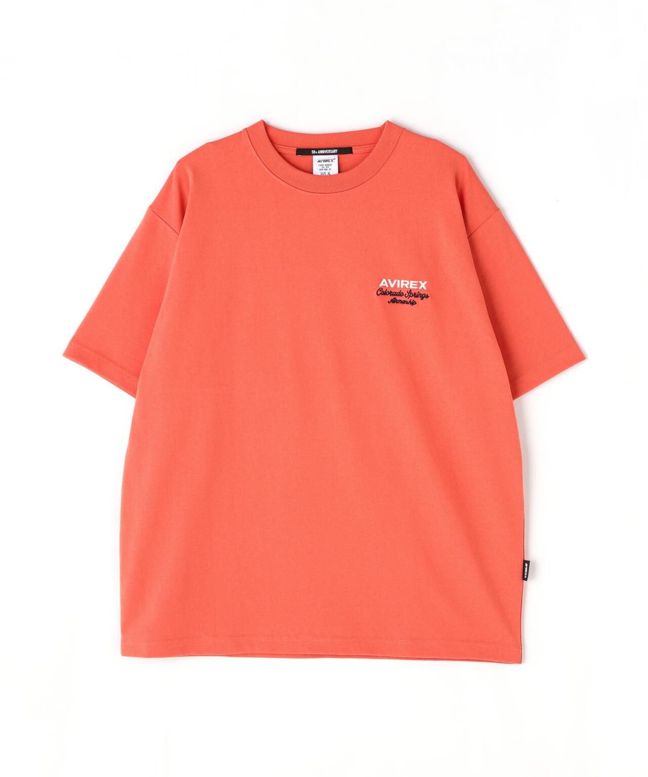 刺繡設計 短袖T恤 USAFA SQUADRONS EMBROIDERY T-SHIRT AVIREX