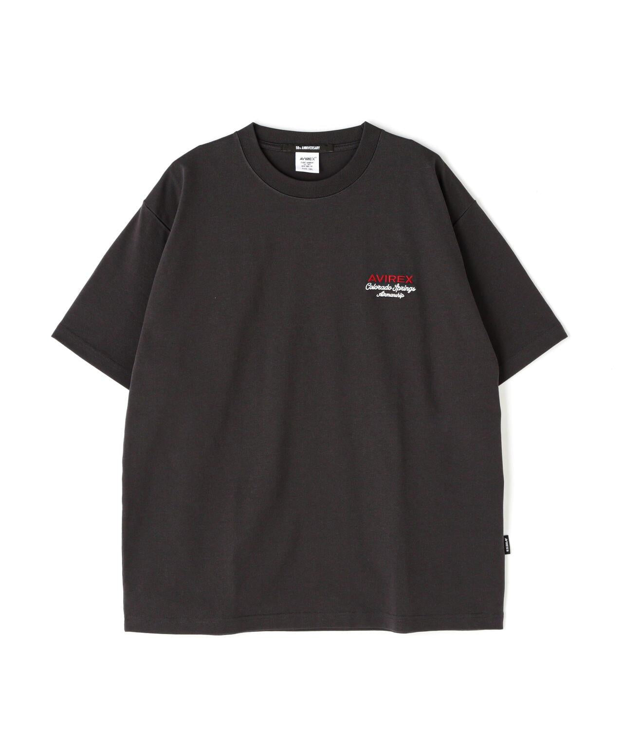 刺繡設計 短袖T恤 USAFA SQUADRONS EMBROIDERY T-SHIRT AVIREX