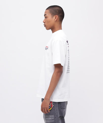 刺繡設計 短袖T恤 USAFA SQUADRONS EMBROIDERY T-SHIRT AVIREX