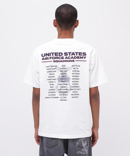 刺繡設計 短袖T恤 USAFA SQUADRONS EMBROIDERY T-SHIRT AVIREX