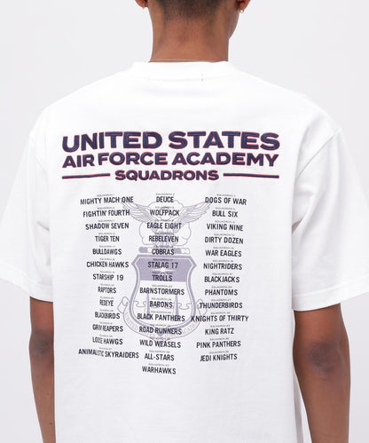 刺繡設計 短袖T恤 USAFA SQUADRONS EMBROIDERY T-SHIRT AVIREX