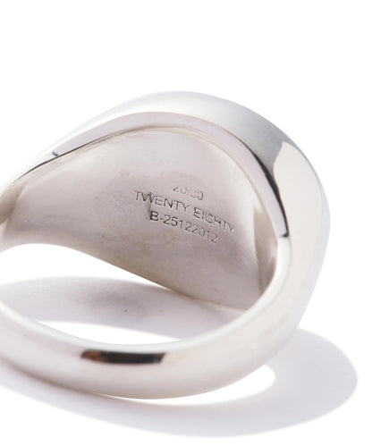 STERLING SILVER SIGNET RING 戒指