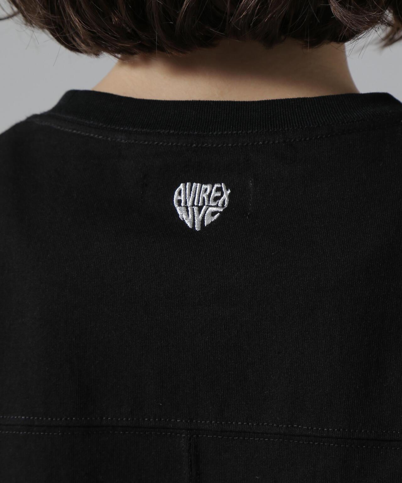 CUFFS OPEN LOGO TAPE EMBROIDERED ONEPIECE 袖口開衩 Logo織帶刺繡連衣裙