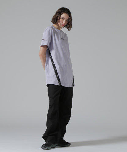 CUFFS OPEN LOGO TAPE EMBROIDERED ONEPIECE 袖口開衩 Logo織帶刺繡連衣裙