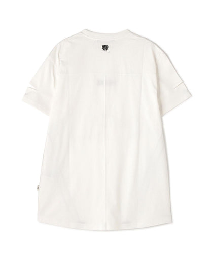 CUFFS OPEN LOGO TAPE EMBROIDERED ONEPIECE 袖口開衩 Logo織帶刺繡連衣裙