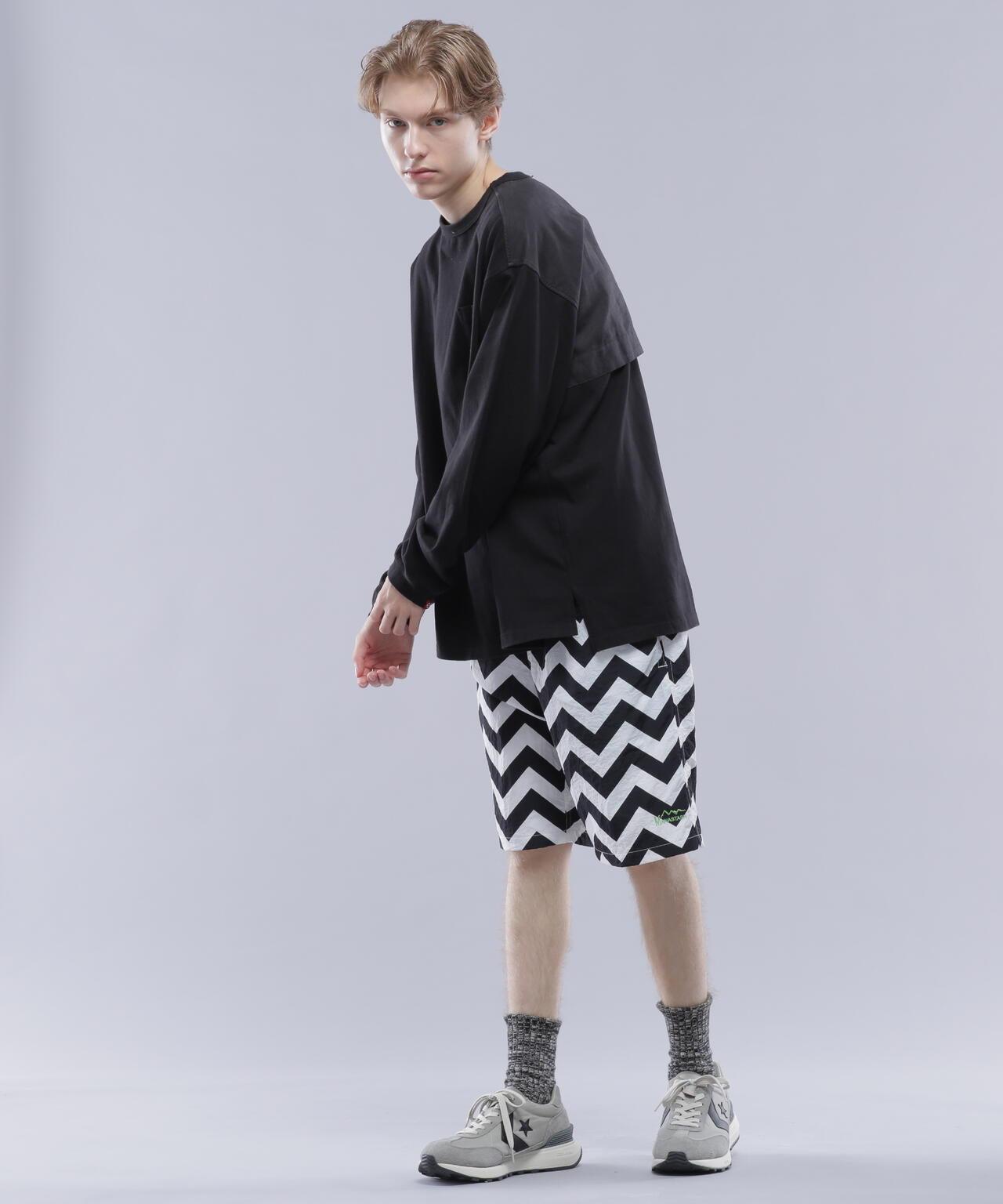 MANASTASH ZG COLOR SHORTS 之字拼色休閒短褲